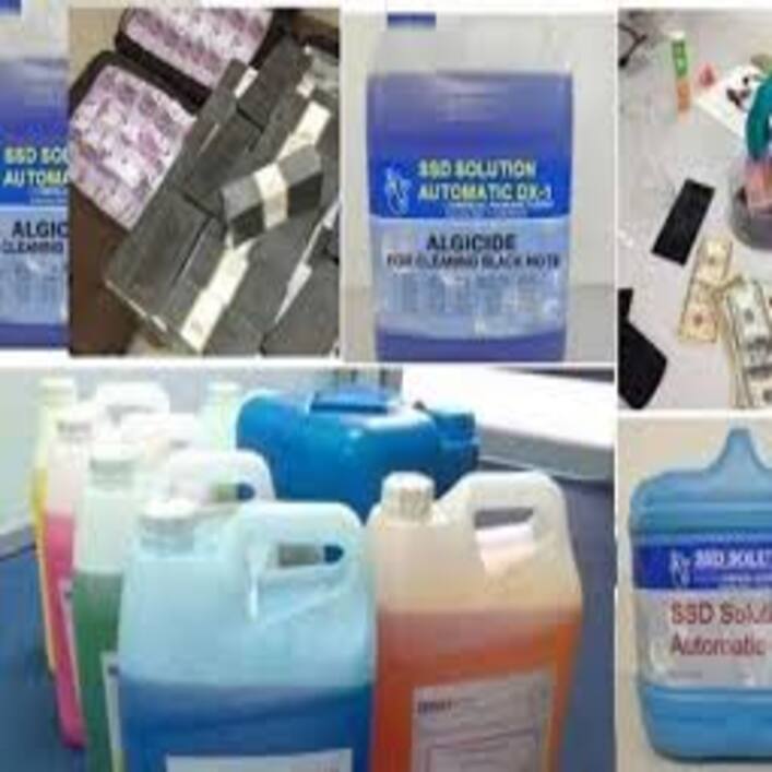 Premium SSD Chemical Solutions for effective cleaning of black money and damaged banknotes